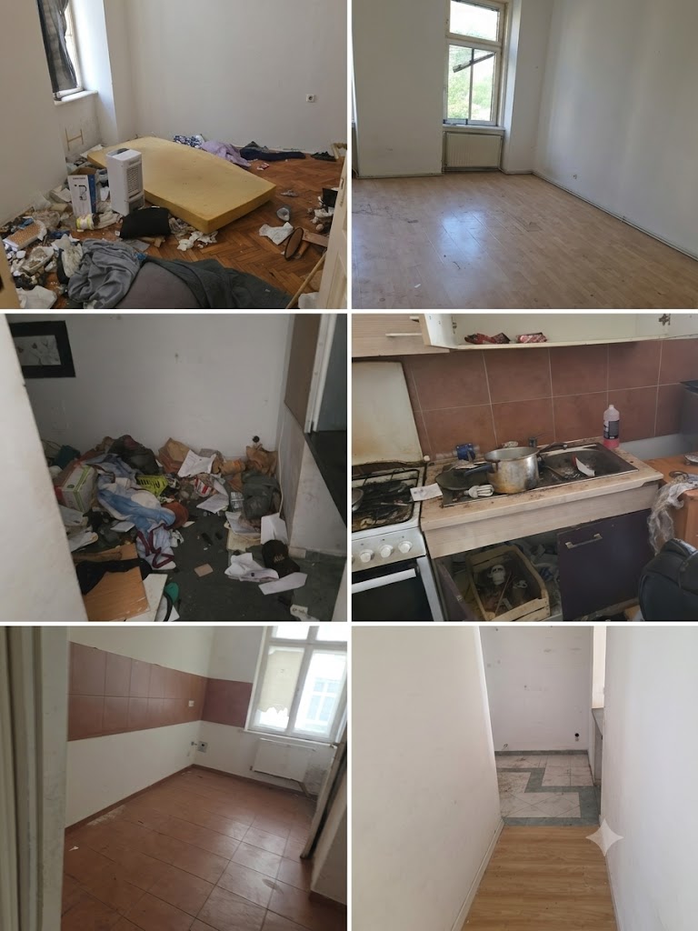 Beispielfotos einer Messie-Wohnung vor der Räumung – echtes Projekt von RäumKlar Wien